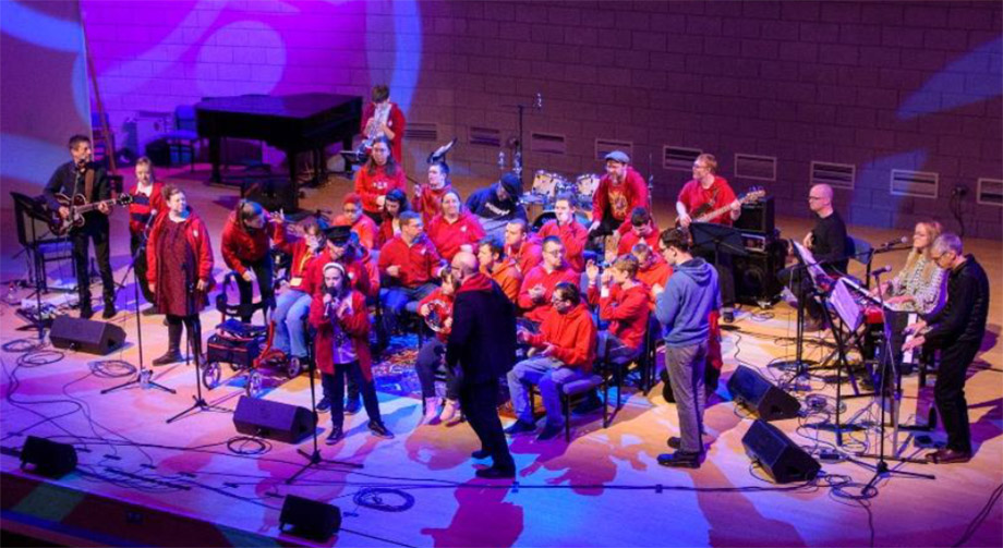 'Zone Club' members performing on stage